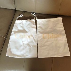 Chloe dust bags, set of 2, brand new
